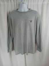Beverly Hills Polo Club Loungewear Mens Grey Top Long Sleeve Pullover Size L