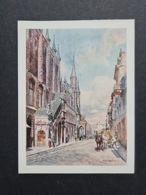 Antiker Druck von 1912 - Lübeck - Schleswig-Holstein Deutschland - ET Compton