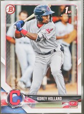 2018 Bowman Draft #BD-89 Korey Holland Baseball NM