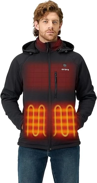 Mens Heated Jacket Hood 4 Heat Zones Heated Collar Rechargeable Battery Black L
Opens in a new windo