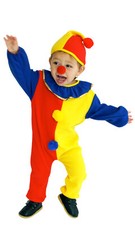 Funny Party Clown Masquerade Kids Uniform Halloween Cosplay Costume