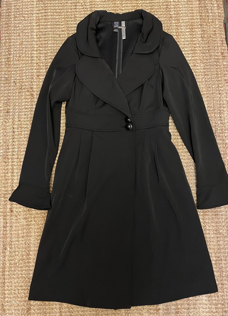 Trench Coat Maternity Coat Motherhood Maternity Coat Medium Black