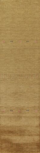 Indian Tribal Gabbeh 13 ft. Long Runner Rug Hand-knotted Wool 12' 10" x 2' 10"