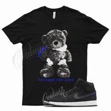 Black SMILE Shirt for Air J1 1 Mid Racer Blue Multi Sustainable Crater