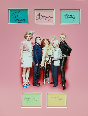 ABSOLUTELY FABULOUS Signed 22x17 Photo Display SAUNDERS, LUMLEY, HORROCKS COA