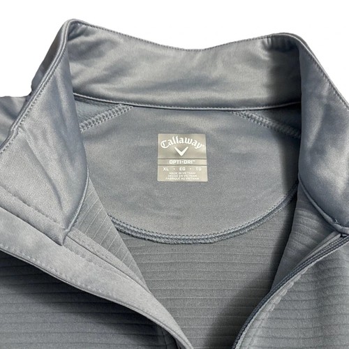 Callaway Men's Opti-DRI Long Sleeve Quarter Zip Pullover SZ: XXL Gray NWT - Picture 4 of 6