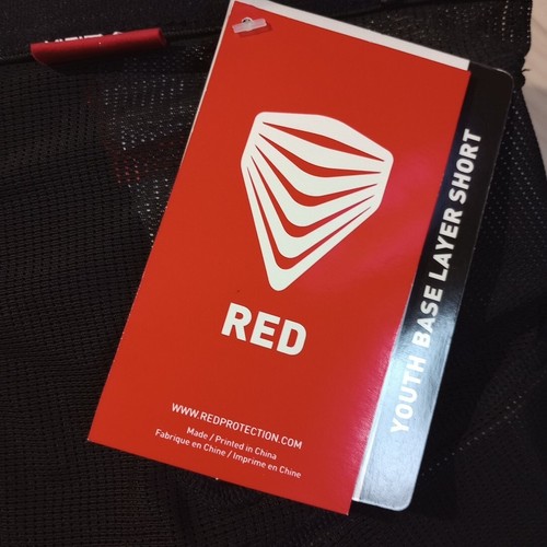 RED Brand Protective Youth Base Layer Padded Black Biking Shorts Size Small NOS - Picture 4 of 10