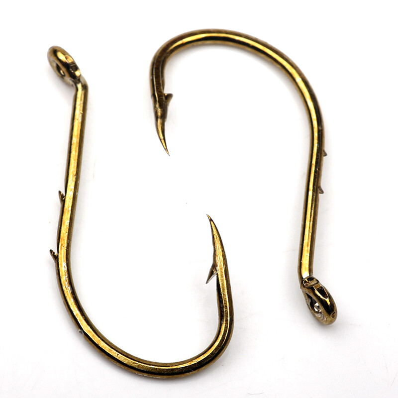 beak hooks fishing Mustad 92671-BR-1-100 Classic Hook Size 1 Forged Special Long and strips of squid Beak Baitholder R - BKK