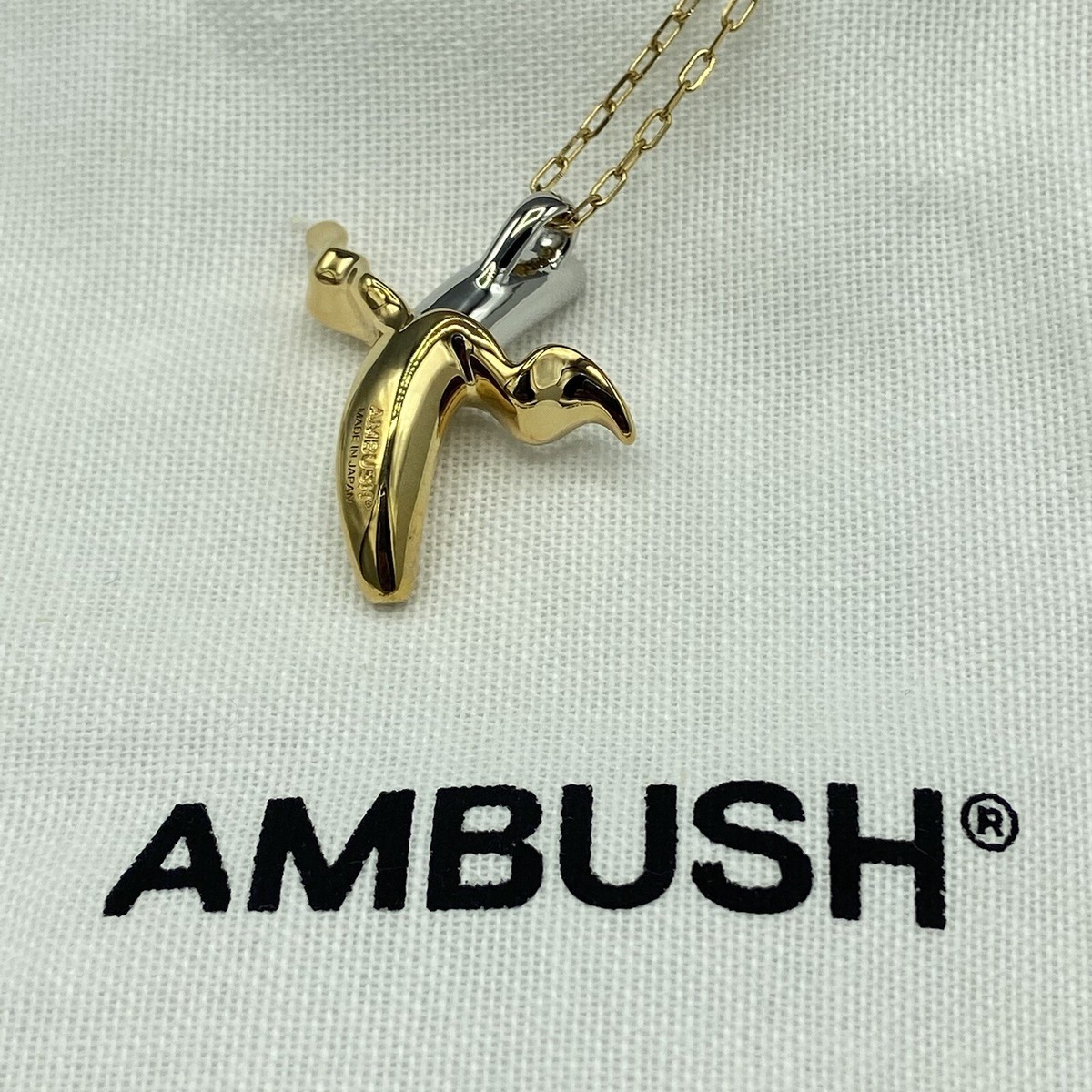 Ambush Banana Charm Necklace New Unisex 925 Sterling Silver RRP