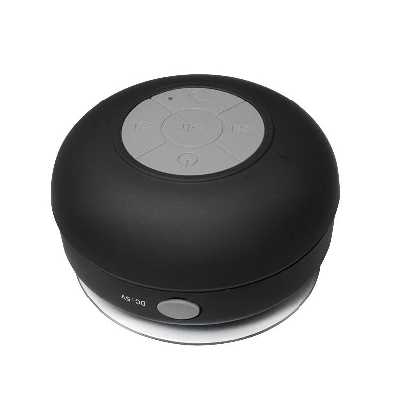 Bluetooth Lautsprecher Spritzwassergeschützt Saugnapf IP44 Dusche Bad Schwarz - Bild 3 von 4