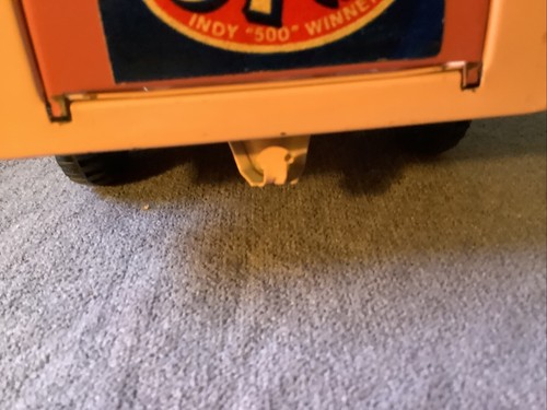 Vtg Nylint Ford Econoline 1960's Nylint Dog Truck #6200 Pressed Steel Pink - Picture 7 of 11