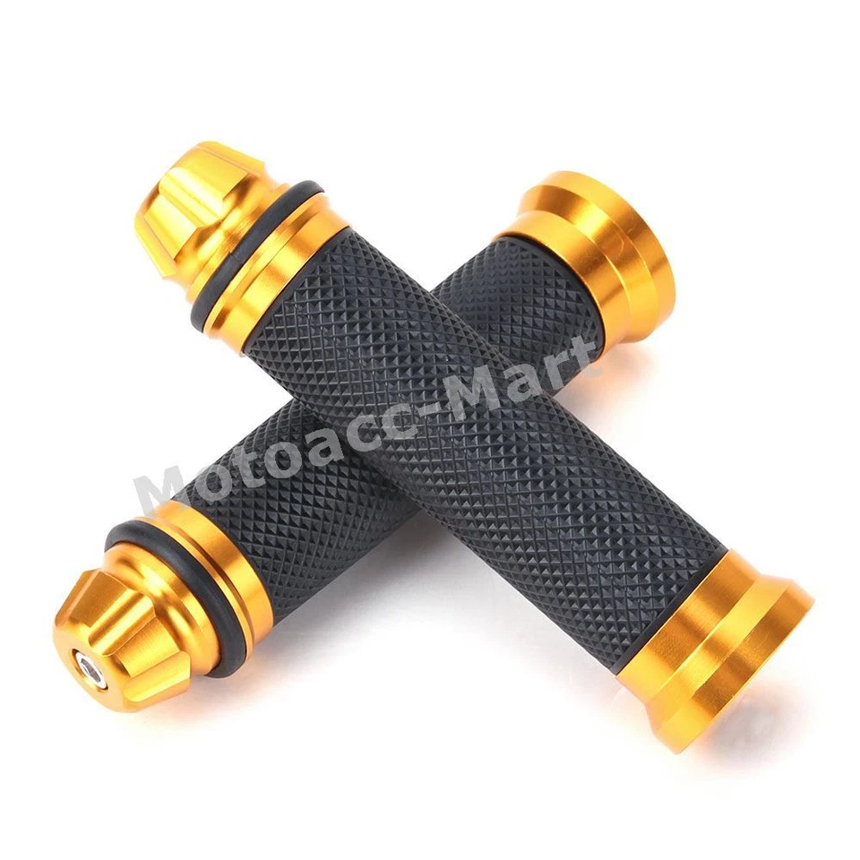 7/8 英寸 22 毫米摩托车手柄车把端数控橡胶适用于美国本田雅马哈 — 第 3/4 张图片