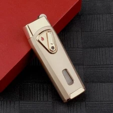 Dual Jet Flame Torch Flint Lighter for Cigar/Cigarette - ROSE GOLD