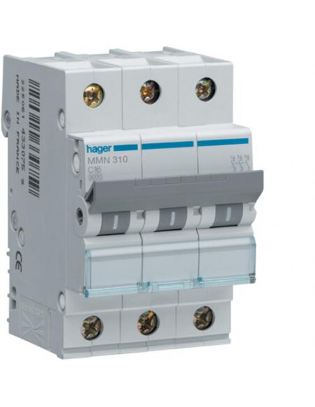 Disjoncteur 10A HAGER MMN310 eviter les courts-circuits sur circuit triphase 3P