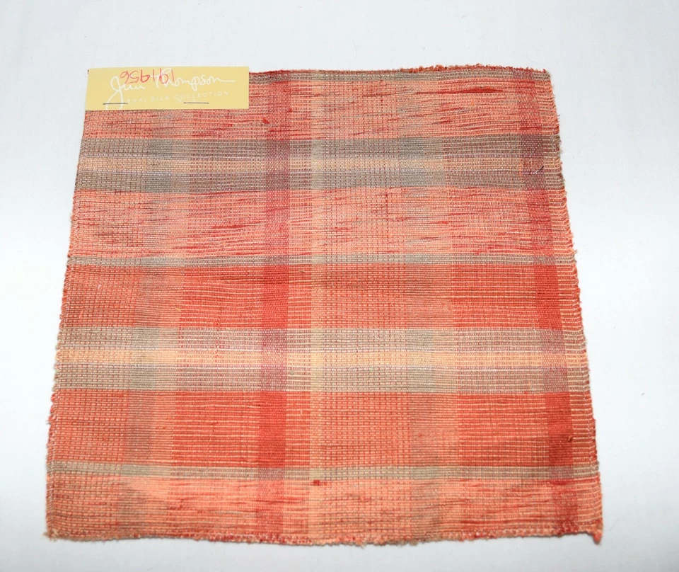 Vintage Rodolph Lot of 6 Cotton Silk Rayon Upholstery Fabric Samples 9" x 9" - Image 4 of 4