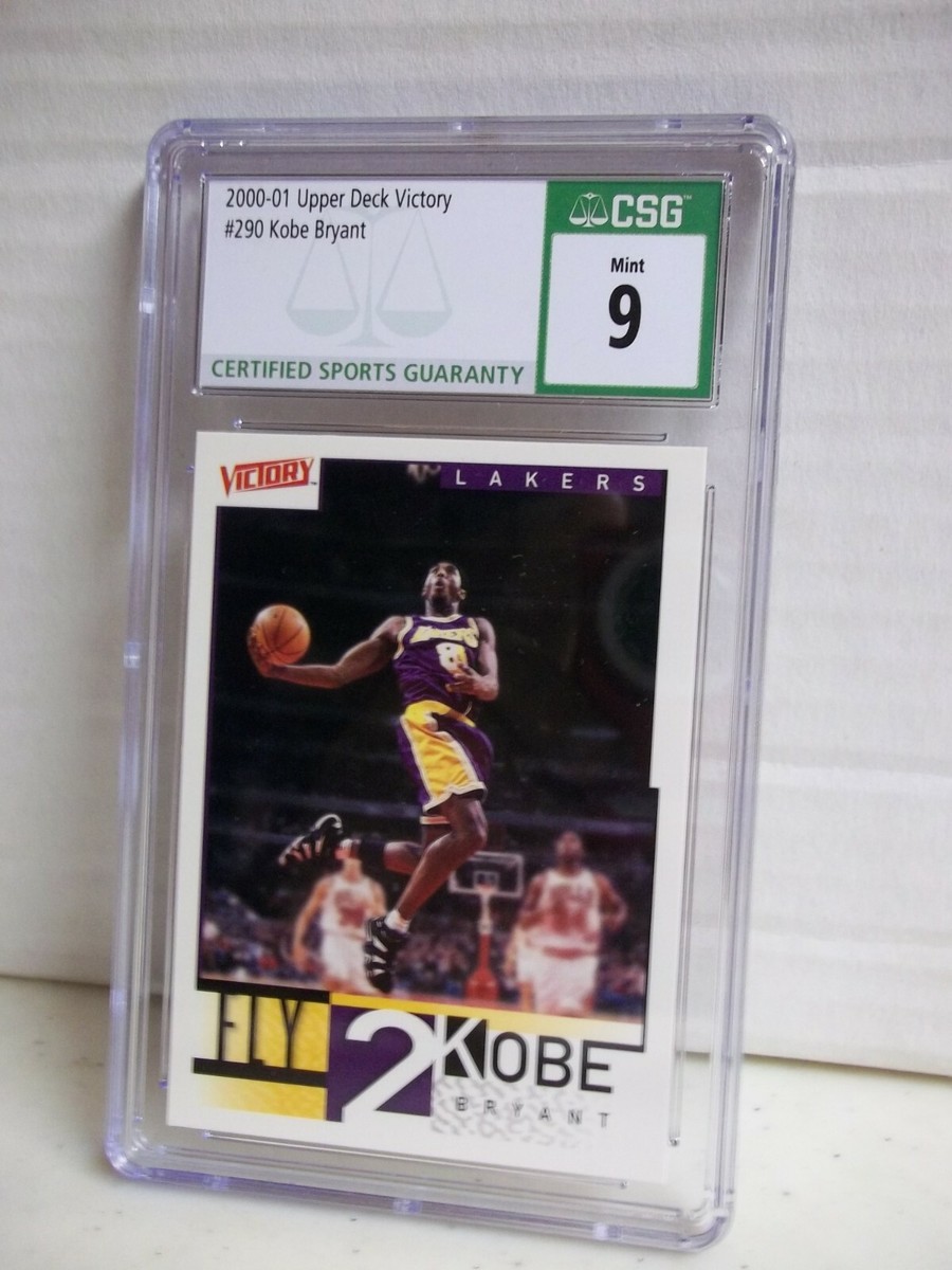2000-01 UD Victory Kobe Bryant CSG Mint 9 Card #290 L A Lakers NBA