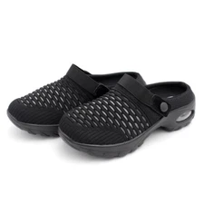 Laforst 2115-01 Black mesh clog slipper