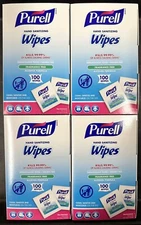 Purell Ethyl Alcohol  Hand Sanitizing Individual Packet 100 Wipes/Bx Lot Of 4box