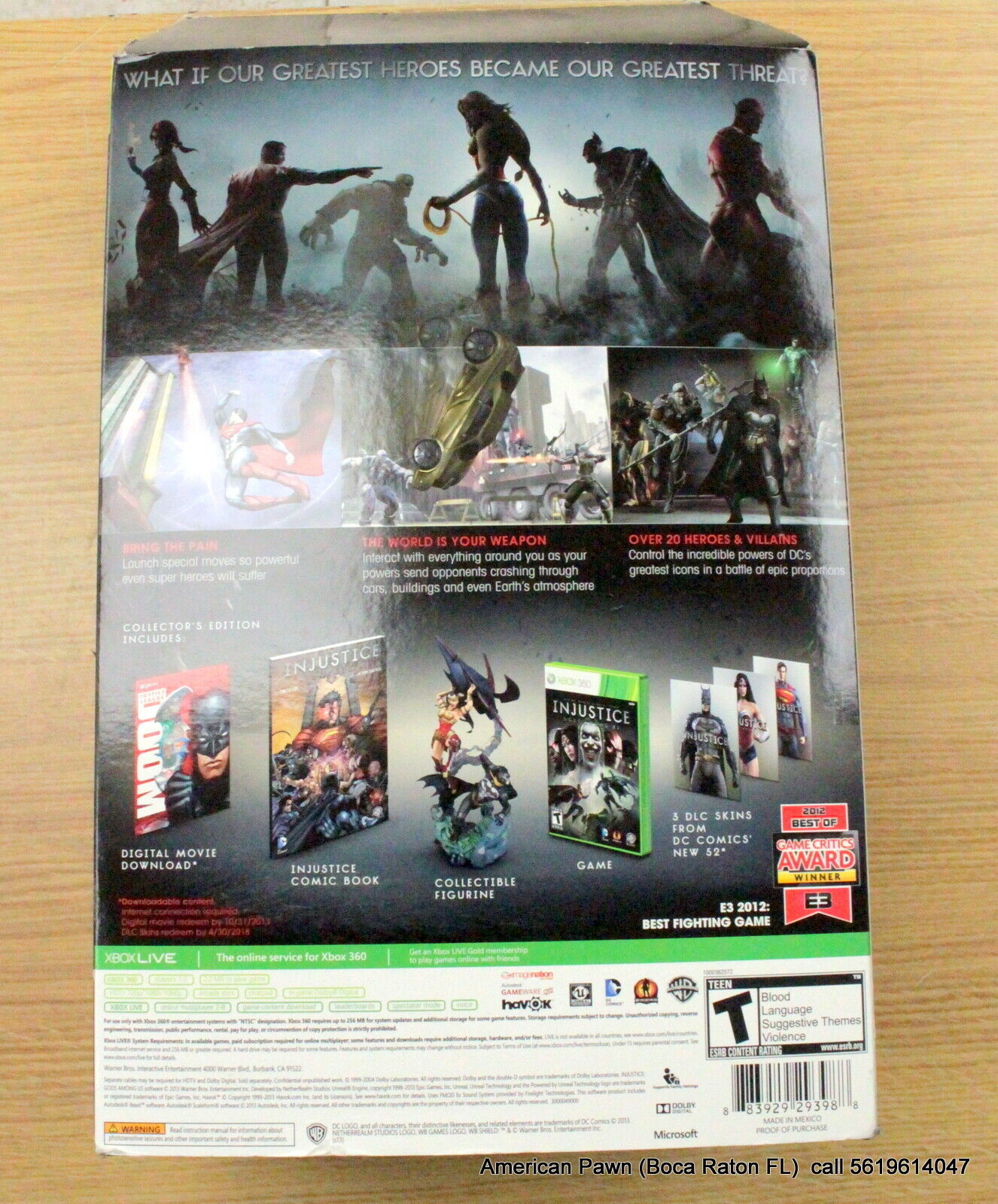 Xbox 360 - Injustice God's Among Us Microsoft Xbox 360 Brand New #1263