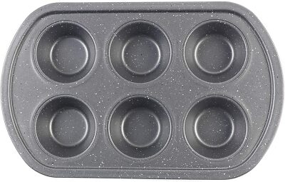 Cupcake Blech Muffin Herstellung Grau Antihaft 6 Tassen Backblech Brötchenblech Blech Kuchen