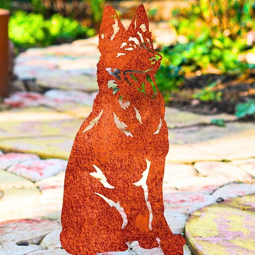 Deutscher Schäferhund Statue Geschenk Besitzer Sie Ihn Wohndeko Garten Ornamente Figur - Bild 15 von 44