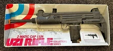Vintage Larami Uzi Rifle Z-Matic Collectors Series Cap Gun - New In Package Rare