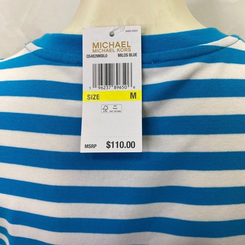 VESTIDO MICHAEL KORS RAYAS SIN MANGAS $110 MD NUEVO CON ETIQUETAS - Imagen 7 de 8