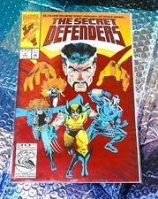 Vintage 1992 Marvel Comics The Secret Defenders #1 Foil Cover New