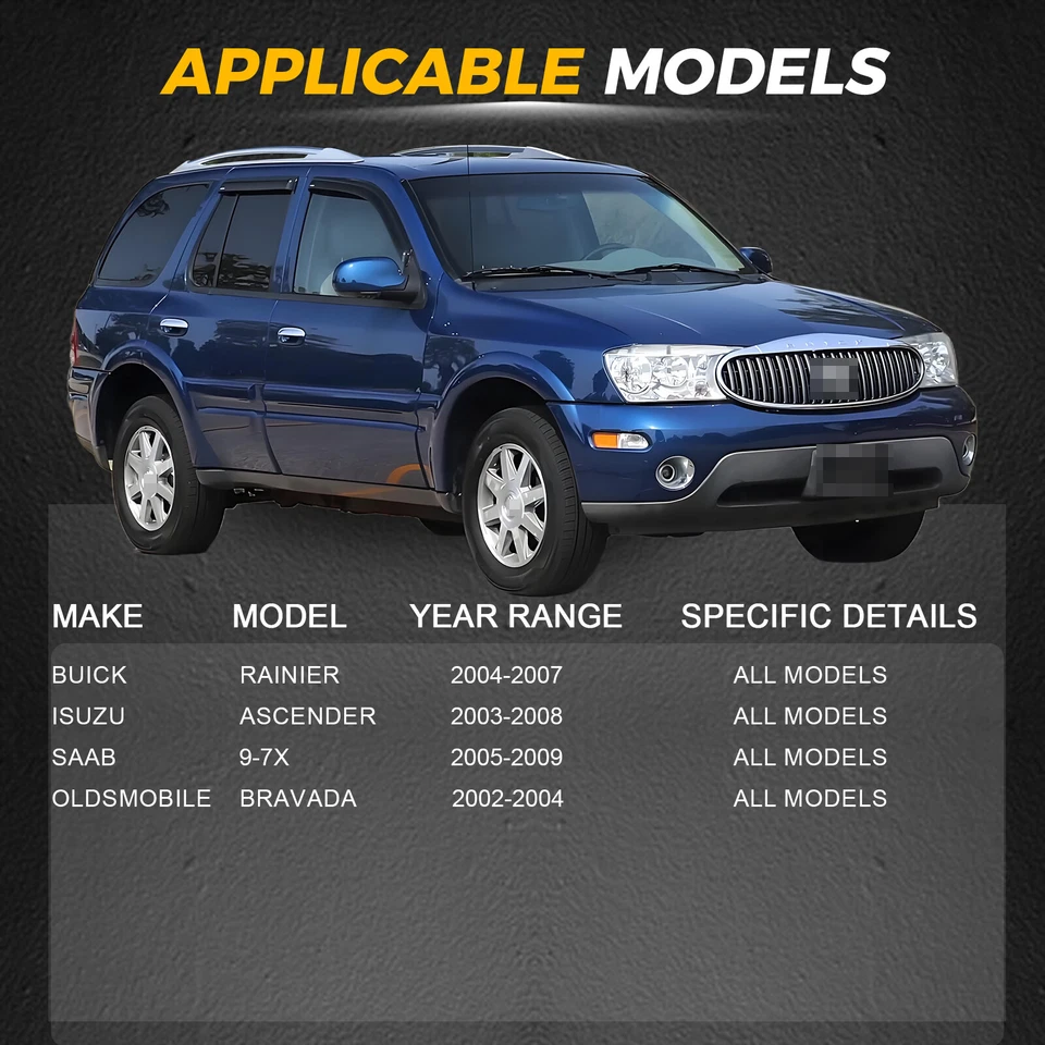 For GMC Envoy 2002-2009 Lado Conductor + Pasajero Unidades Rodamiento Delantero Foto 4 de 4