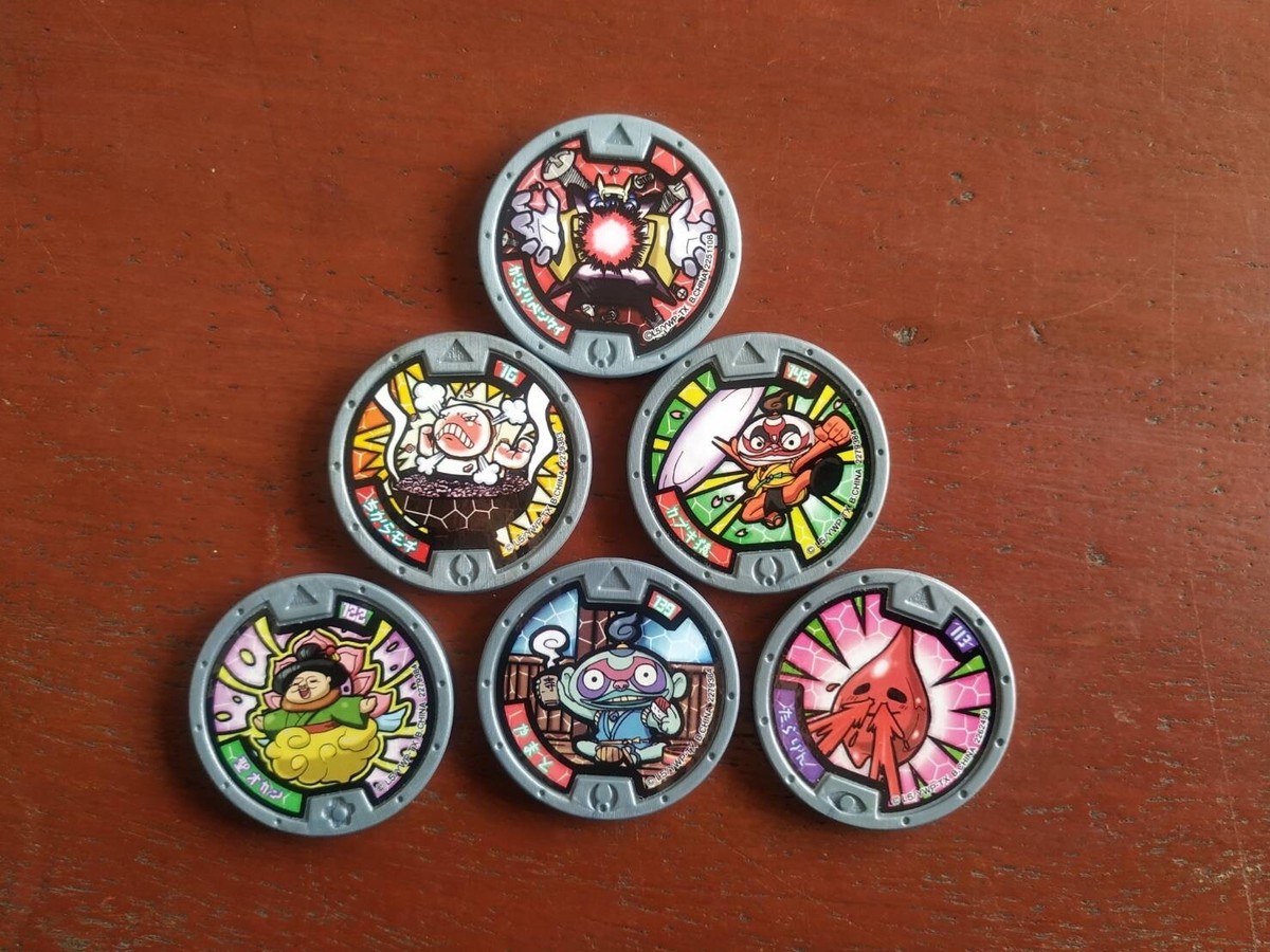 Yokai Yo-kai Watch Medals Coin Holo Japan Toy Lot 48