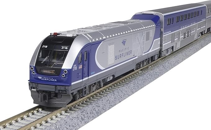 Kato 106-9010 N Scale Amtrak SC-44 & Amtrak Pacific