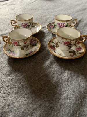 Nbs Japan China Tea Set Cup Saucer Floral Vintage Plate Dining