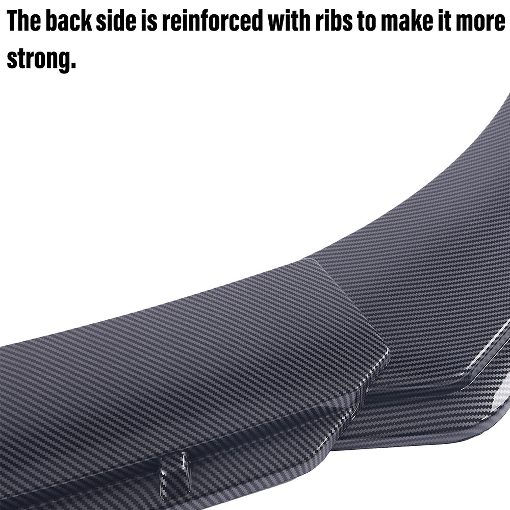 For Maserati Ghibli Carbon Style Front Bumper Chin Lip Splitter Spoiler Body Kit