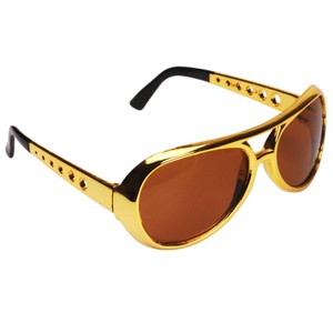 Classic-Eyewear-Shades-Brown-Lens-Gold-Frame-Aviator-Rock-Star-Glasses