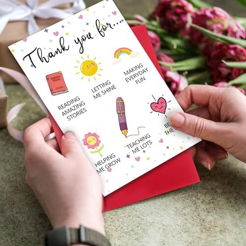Lovely Thank You Teacher Card, Great Teacher Appreciation Gifts Card from 71 - Picture 7 of 7