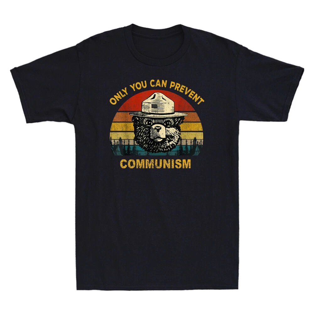 Only You Can Prevent Communism Camping Bear Retro Vintage Men's Black T-Shirt
Opens in a new window