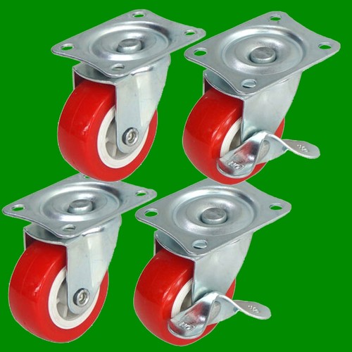 Ruote Gomma 4 Pezzi Cina Set Di 4 Ruote In Gomma Con Cuscinetti 2 Fisse E 2 Girevoli Diametro 5 Pollici Per 811599 - Foto 8