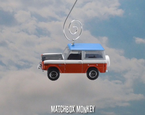 '67 Ford Bronco 4x4 Hard Top Christmas Ornament 1/64 Emblem Stroppe Baja Version - Picture 3 of 12