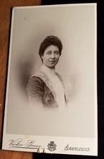 young woman portrait/CDV Victor Gross Saarlouis