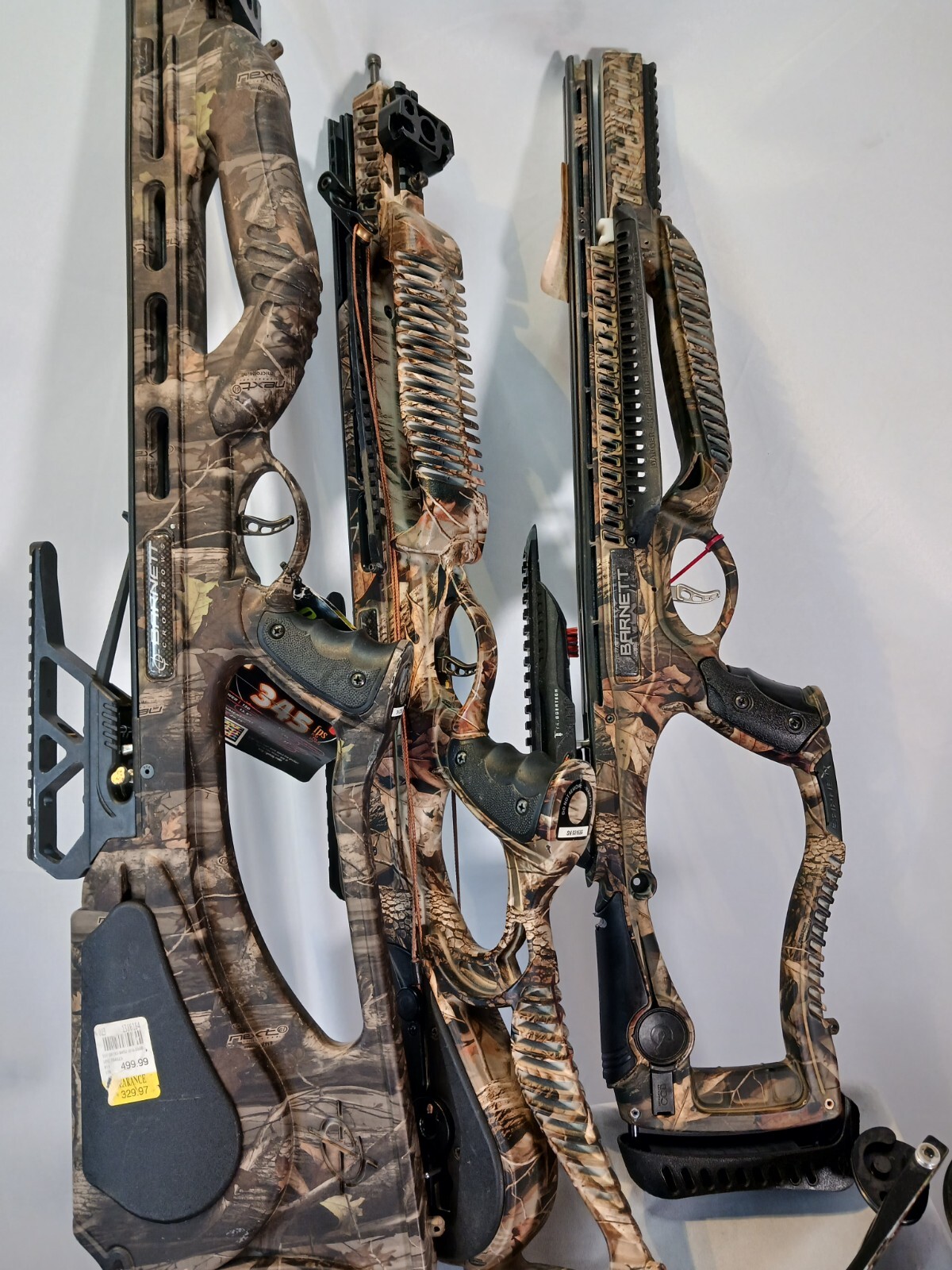 (3) crossbows (2)limbs 1 quad 400 one Brotherhood one Raptor