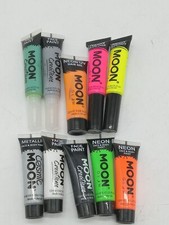 Bargain lot of 10 Moon Glow neon face  body paint, great assorted colors 