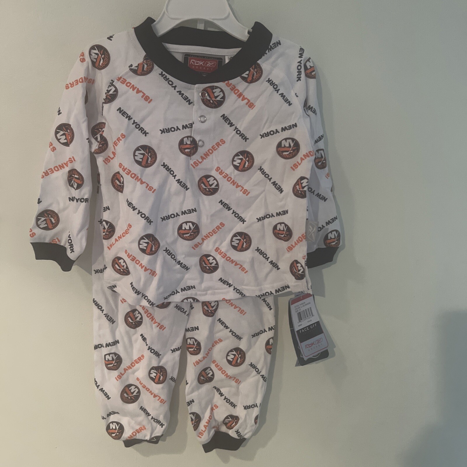New York Islanders 2T 2-Piece Pajama Set NWT