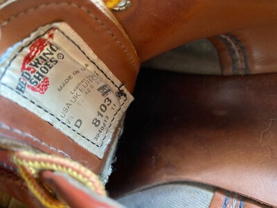 Redwing moc toe oxford oro-russet leather shoes sz US 9.5D, 42.5