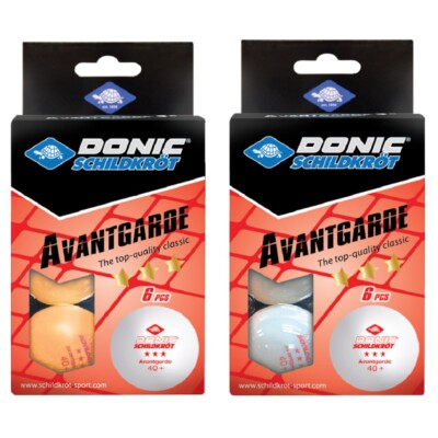 TABLE TENNIS BALLS   DONIC SCHILDKROT   AVANTGARDE 6 PACK