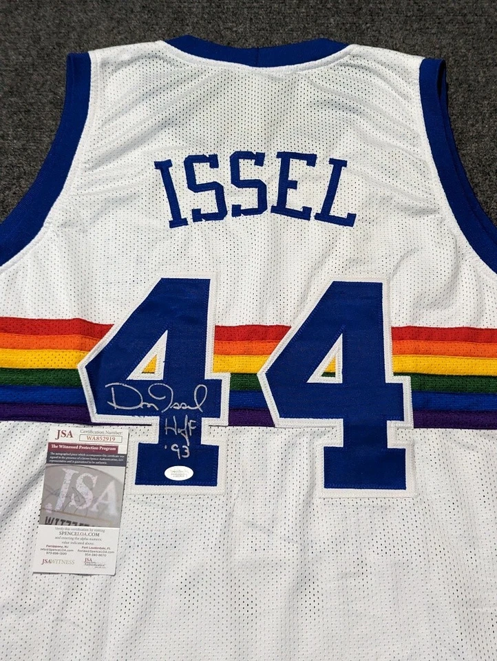 DENVER NUGGETS DAN ISSEL AUTOGRAPHED SIGNED INSCRIBED JERSEY JSA COA - Image 2 of 3