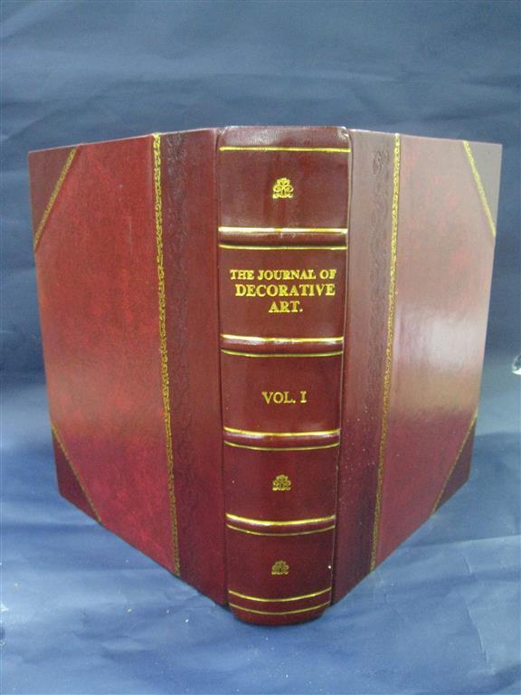 Antique Leather Bound Journal of Decorative Art 1881-1883 Volume V.1-3-image