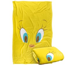 Looney Tunes Tweety Head Silky Touch Super Soft Throw Blanket