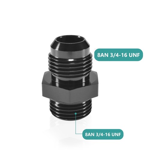 AN6 AN8 AN10 ORB Fuel Line Hose Fitting Male Adapter Aluminum, anodized - Picture 14 of 22