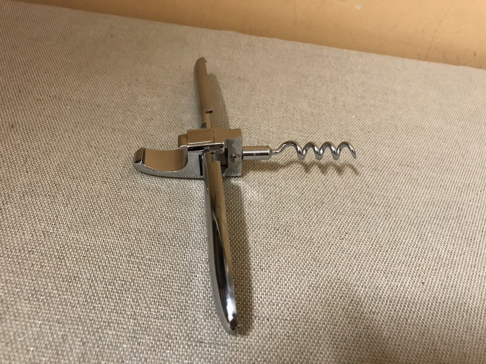 CHROME SOLID CORKSCREW BOTTLEOPENER WAITERS FRIEND WINE OPENER BOTTLE BAR eBay