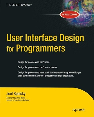 User Interface Design for Programmers - paperback Spolsky, Avram Joel